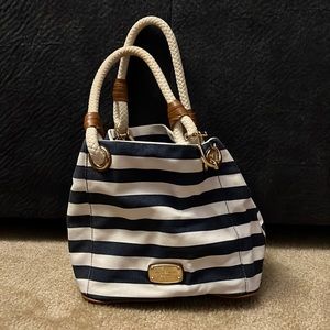 Michael Kors Nautical Navy and White Tote Bag